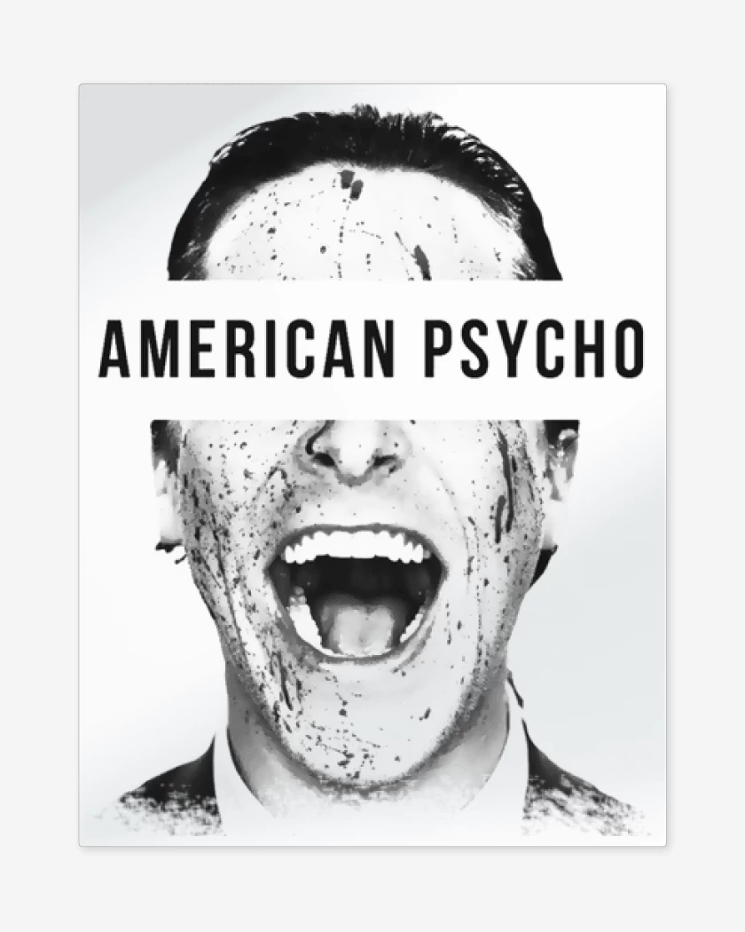 Print metalico Blanco de American Psycho