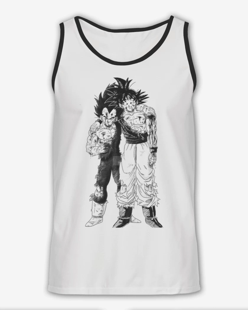 Sudadera Blanco de Goku y Vegeta