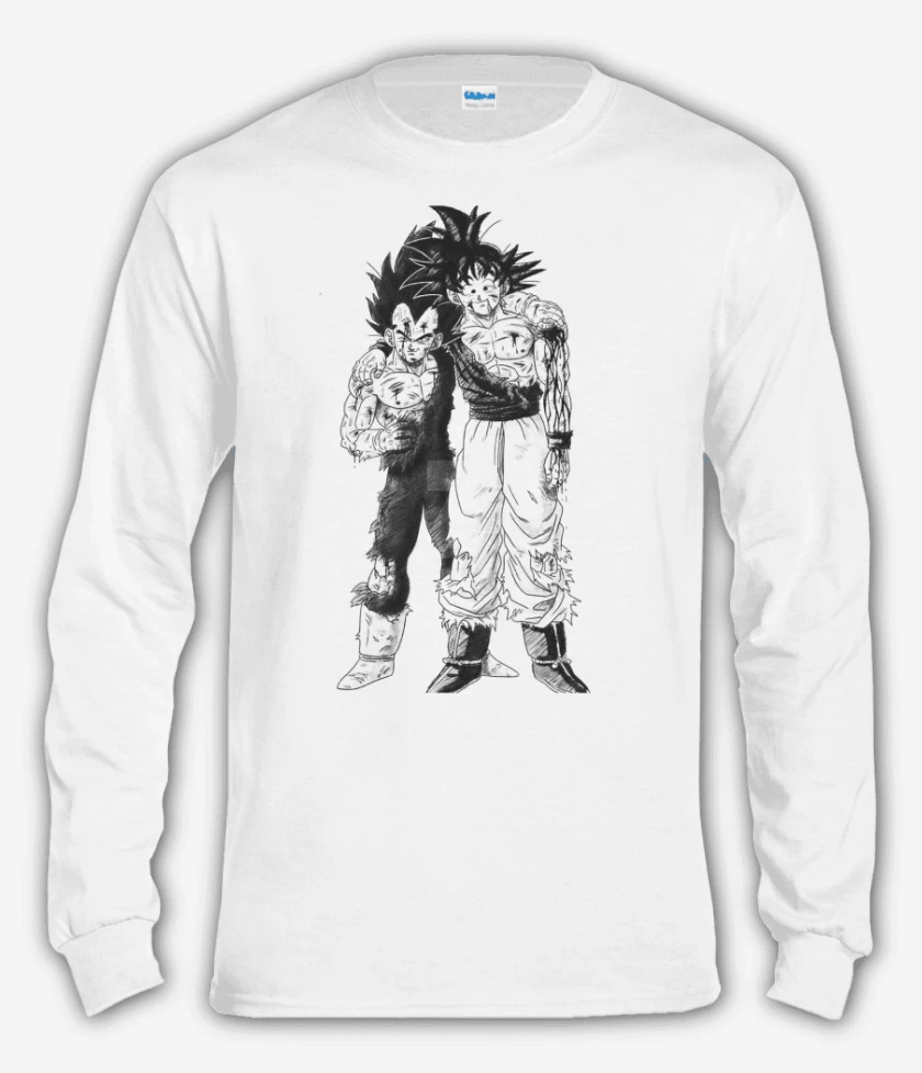 Polera manga larga Goku y Vegeta