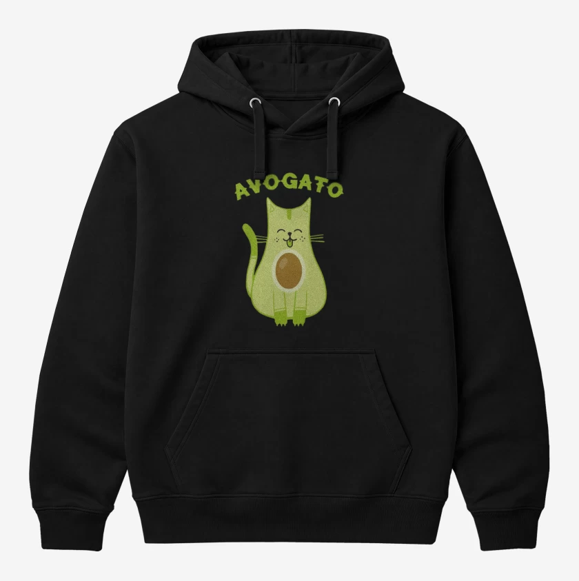 Polerón Canguro Negro de Avogato
