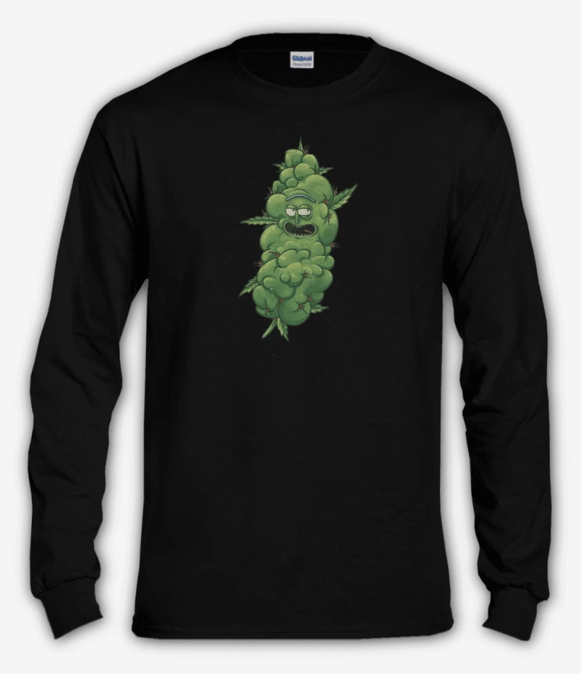 Polera manga larga Negro de WeedRick