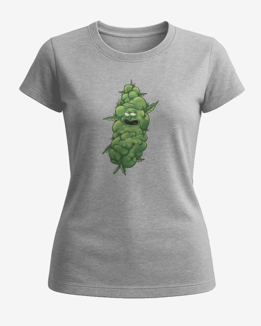 Polera de Mujer Gris Melange de WeedRick