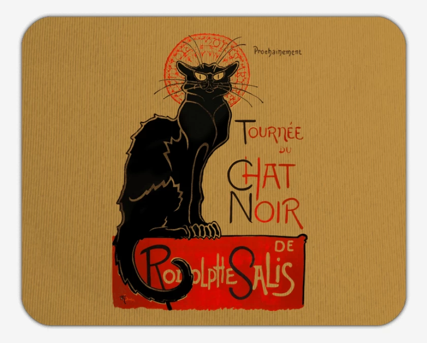 Mousepad Le chat noir