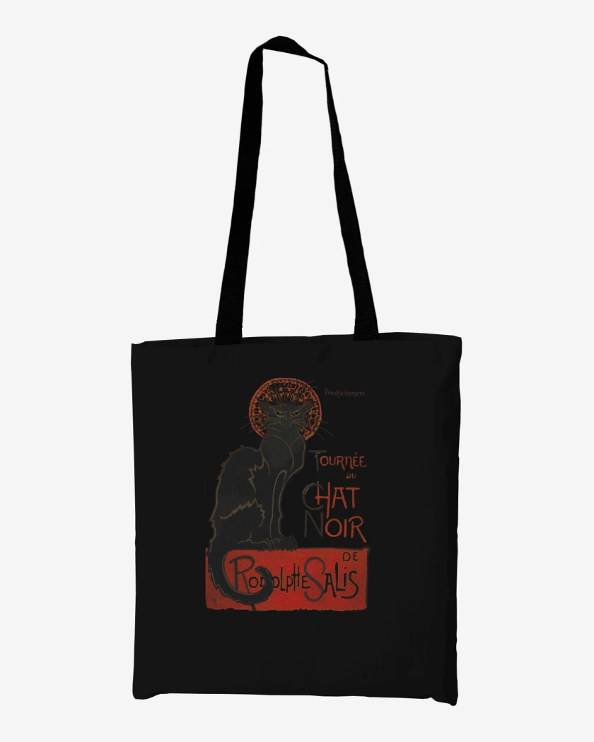 Totebag Le chat noir