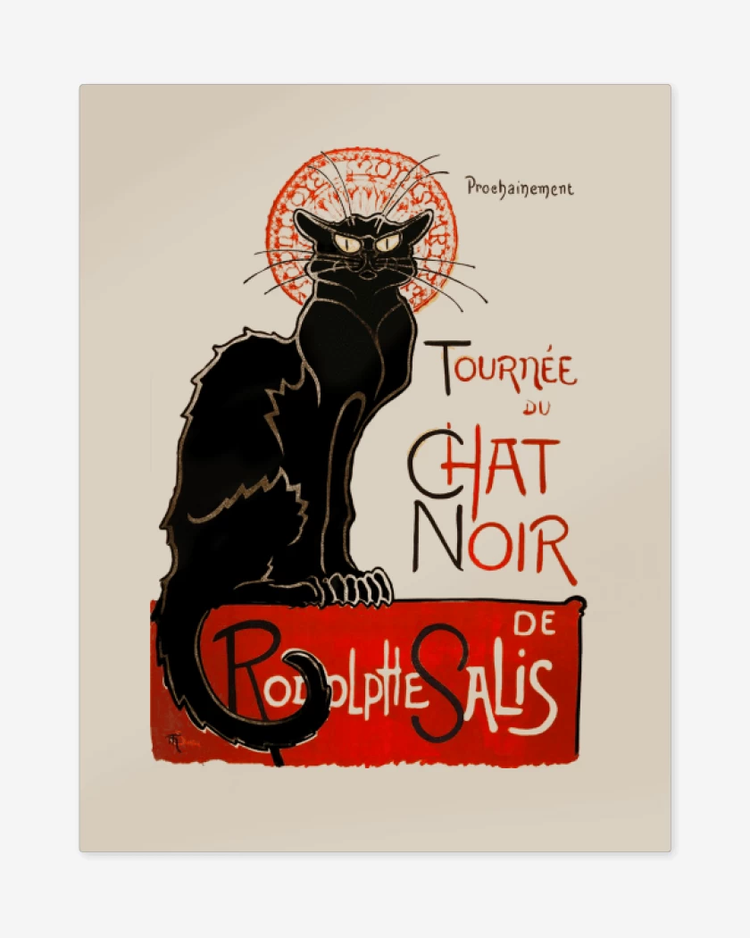 Print metalico Beige de Le chat noir