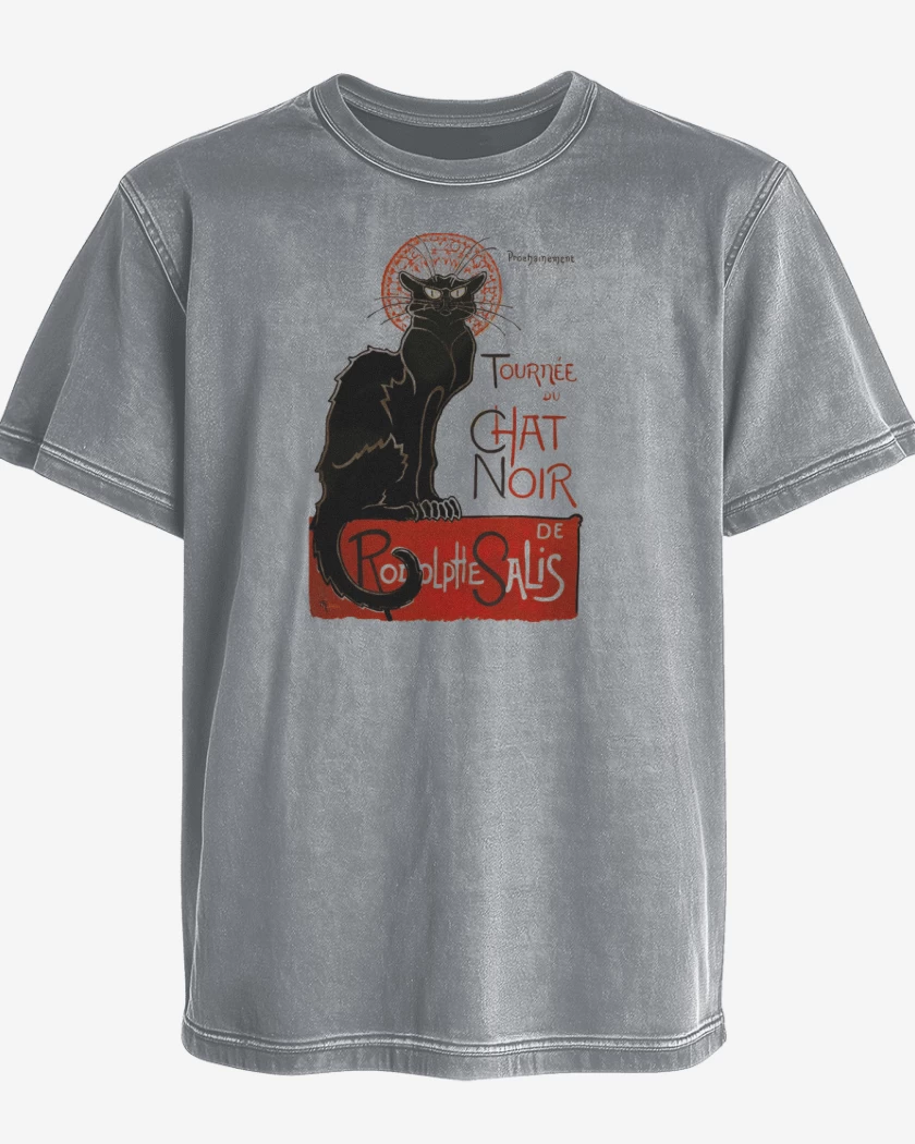 Polera desgastada Le chat noir