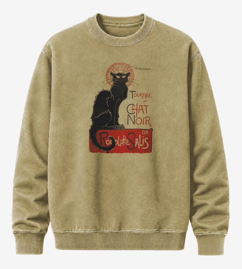 Poleron Polo Acid Wash Beige de Le chat noir