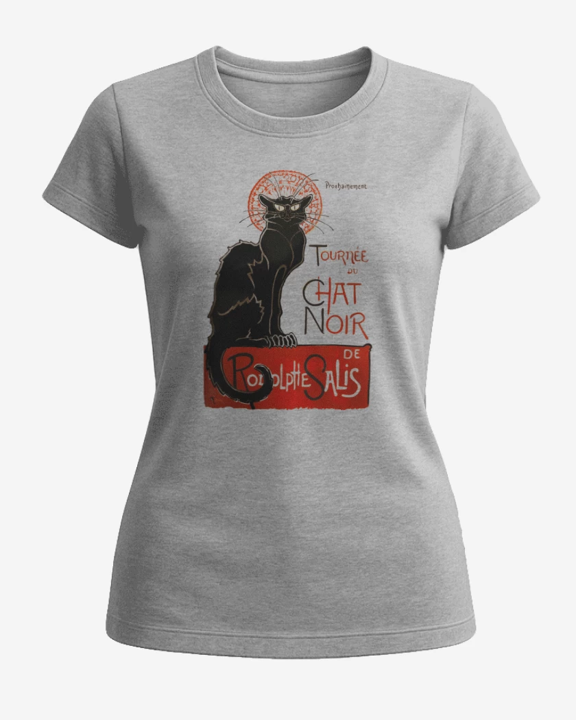 Polera de Mujer Gris Melange de Le chat noir