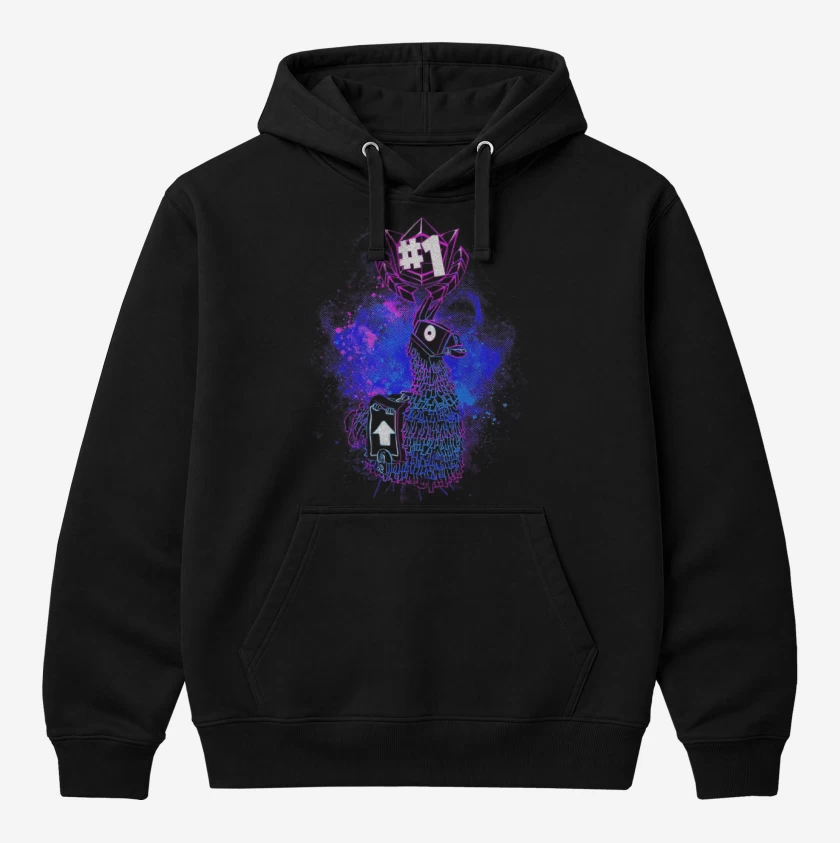 Polerón Canguro Negro de Piñata fornite