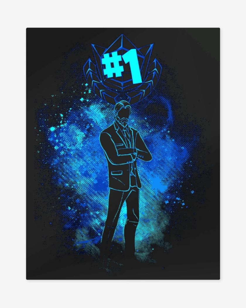 Print metalico Negro de Fornite 1