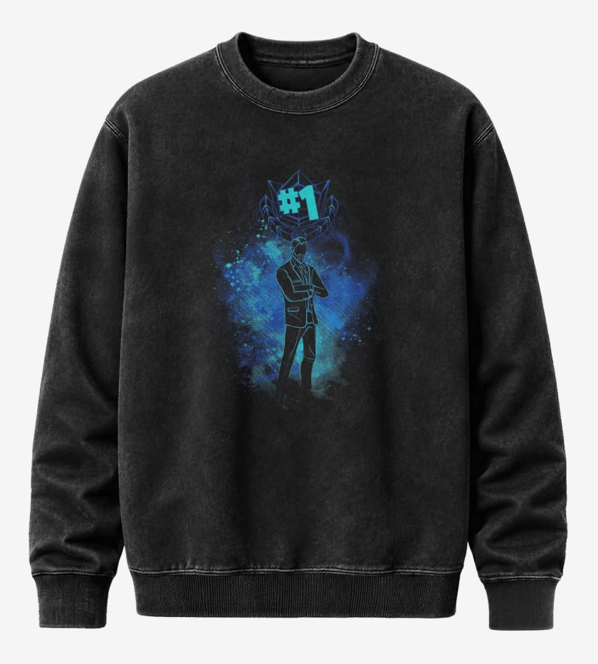 Poleron Polo Acid Wash Negro de Fornite 1