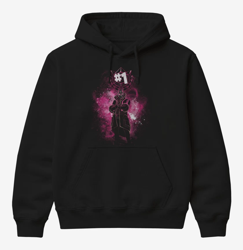 Poleron Canguro básico Negro de Fornite 2