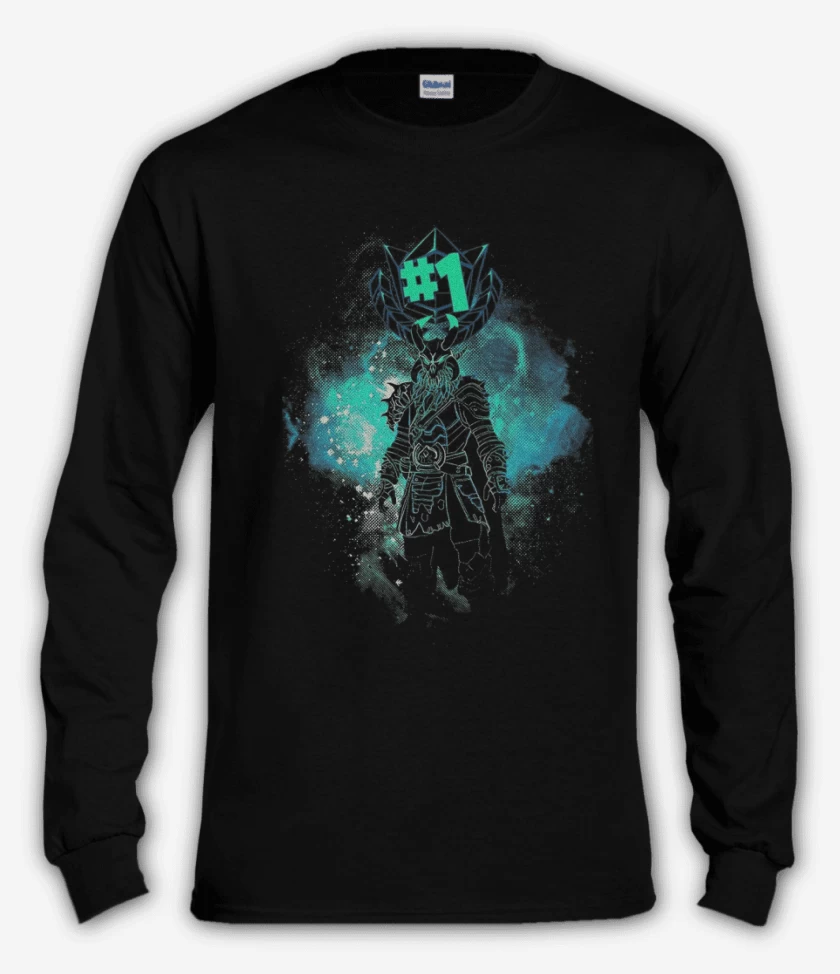 Polera manga larga Negro de Fornite 3