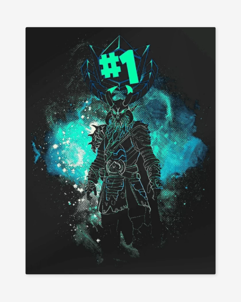 Print metalico Negro de Fornite 3