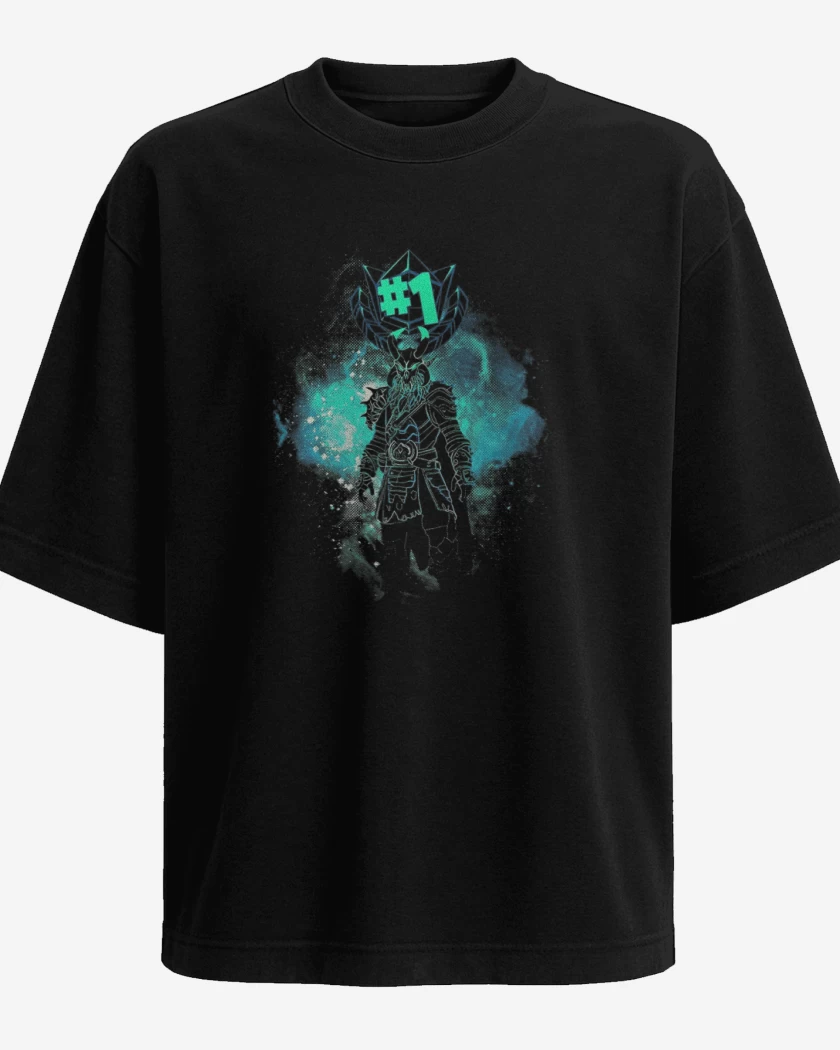 Polera Oversize Negro de Fornite 3