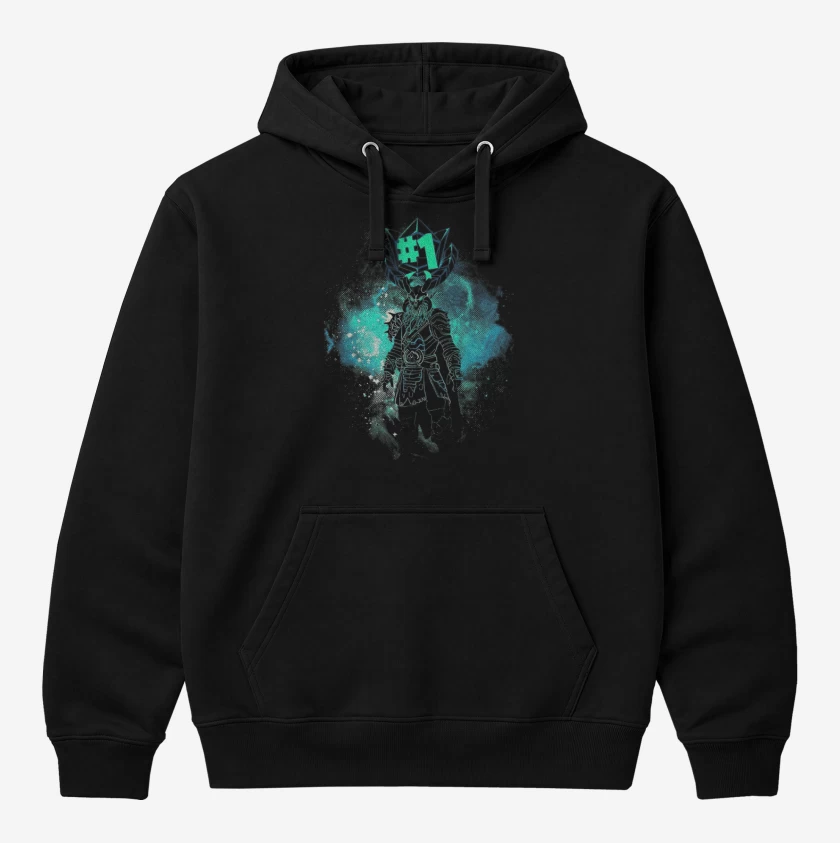 Polerón Canguro Negro de Fornite 3