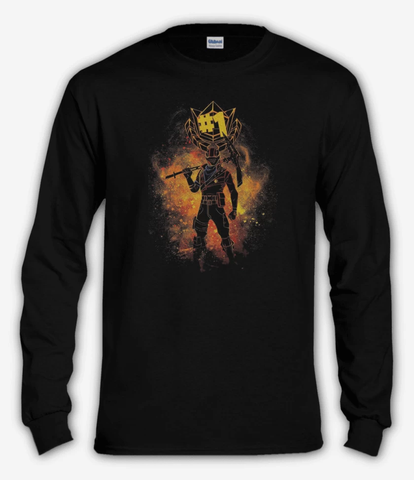 Polera manga larga Negro de Fornite 4