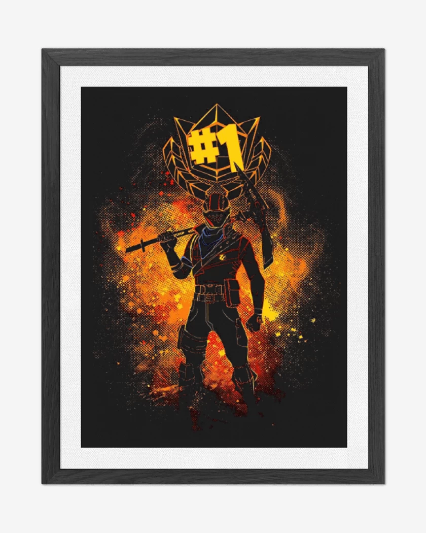 Cuadro decorativo Negro de Fornite 4