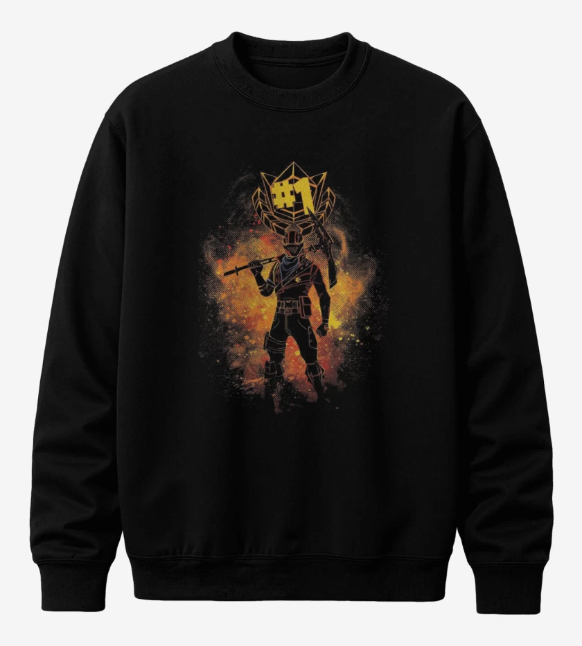 Poleron polo Negro de Fornite 4