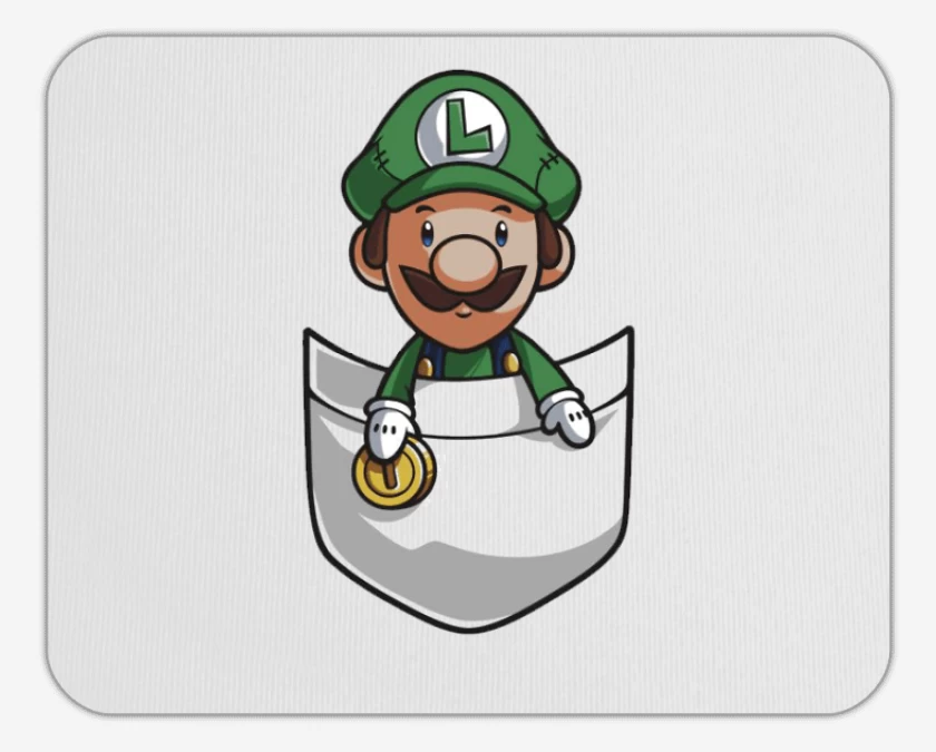 Mousepad Luigi de bolsillo