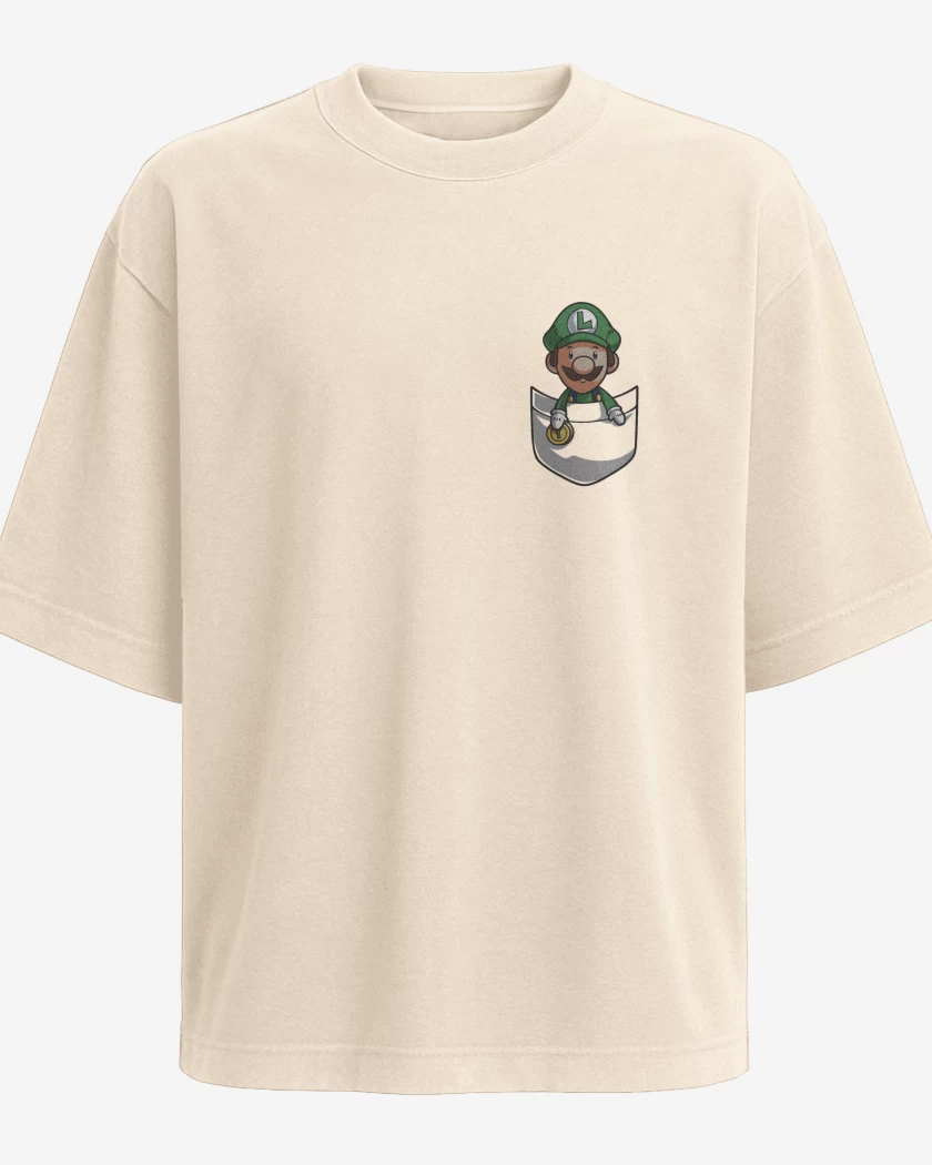 Polera Oversize Luigi de bolsillo