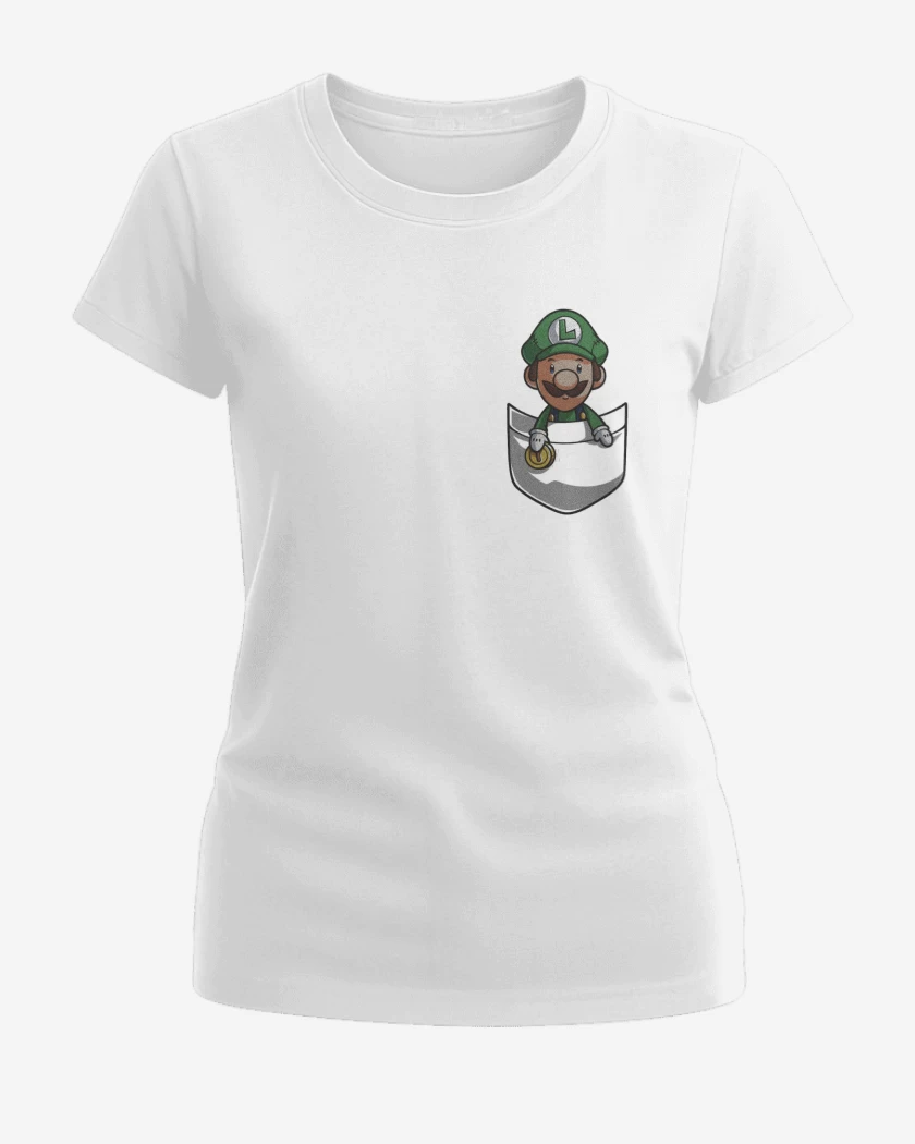 Polera de Mujer Blanco de Luigi de bolsillo