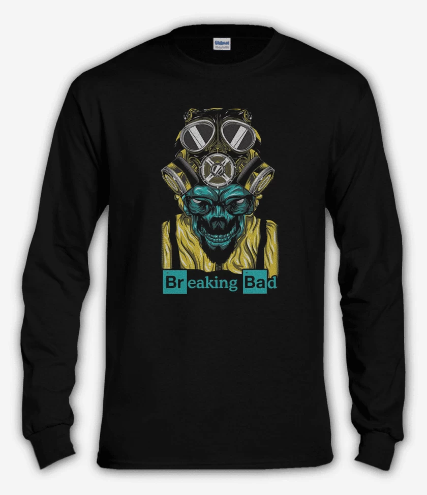 Polera manga larga Negro de Breaking bad 3