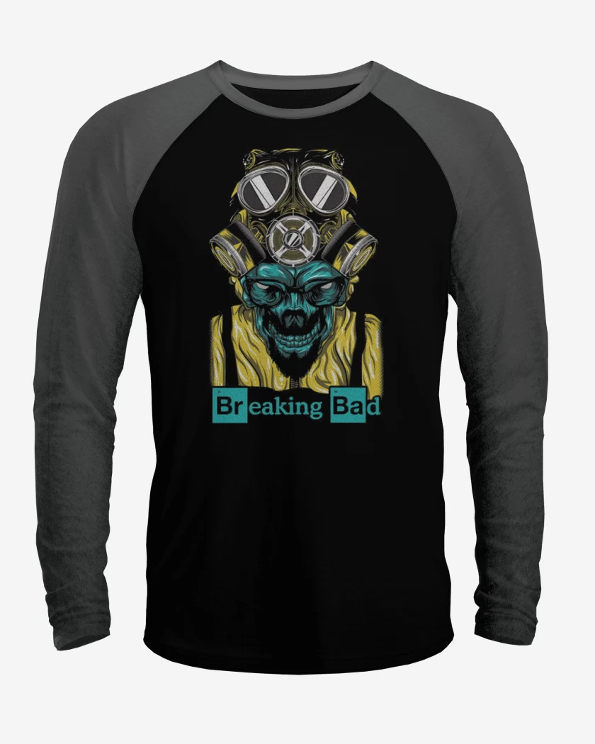 Polera Raglan Negro / Negro Heather de Breaking bad 3