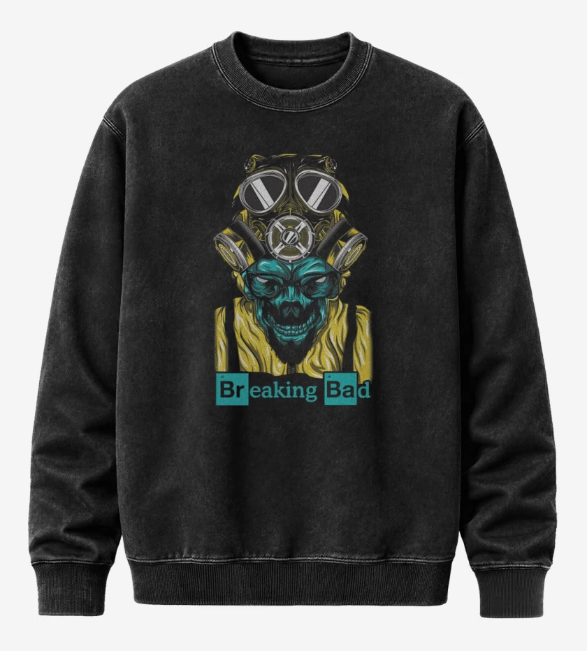 Poleron Polo Acid Wash Negro de Breaking bad 3