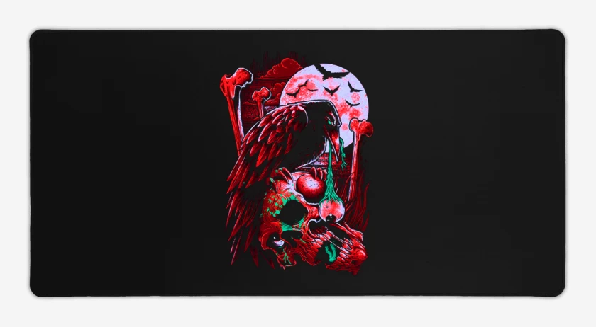Mouse pad Gamer Negro de Cuervo 2