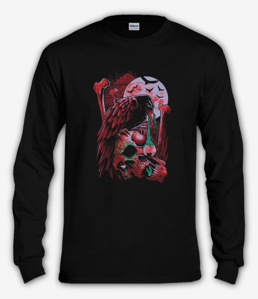 Polera manga larga Negro de Cuervo 2