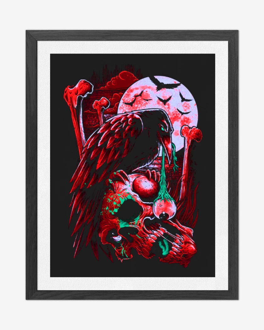Cuadro decorativo Negro de Cuervo 2