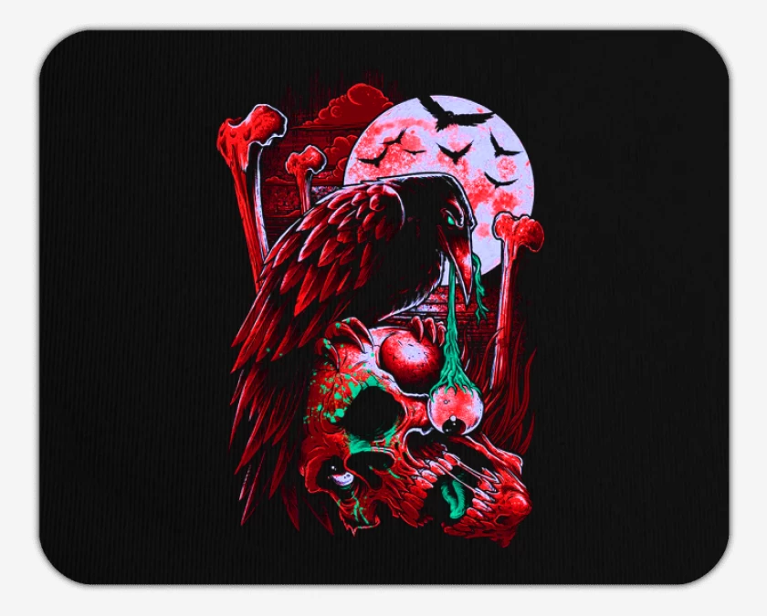 Mousepad Negro de Cuervo 2