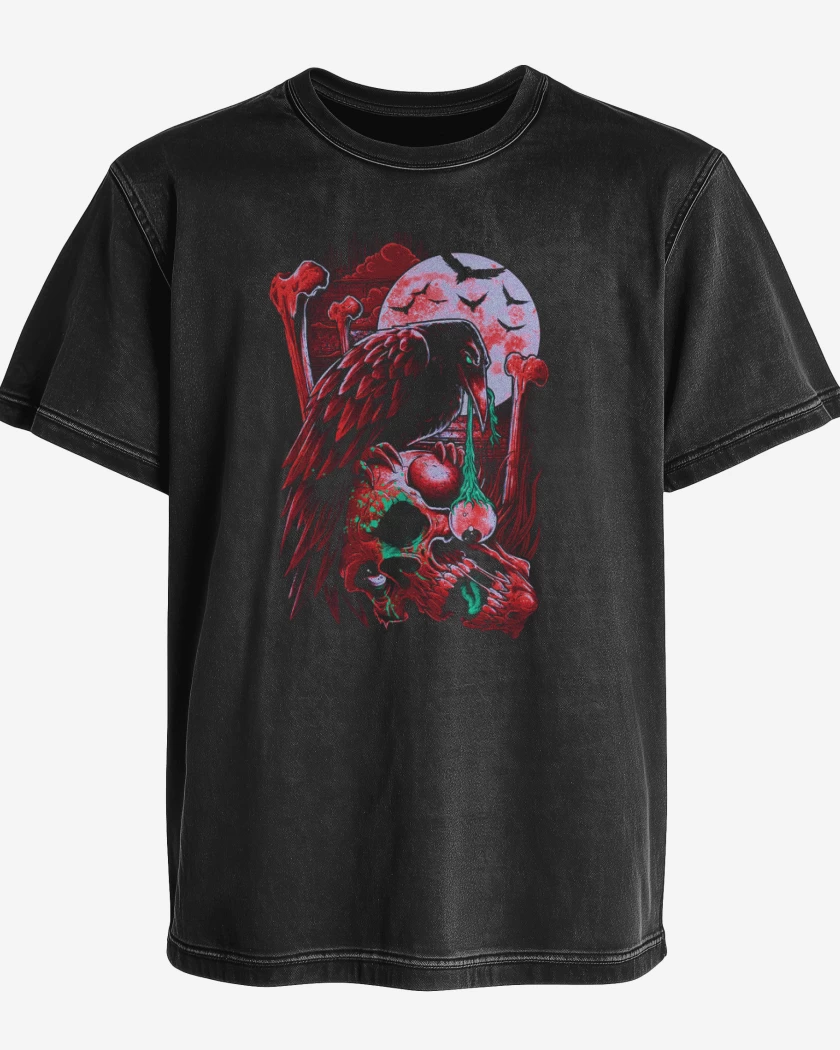 Polera desgastada Cuervo 2