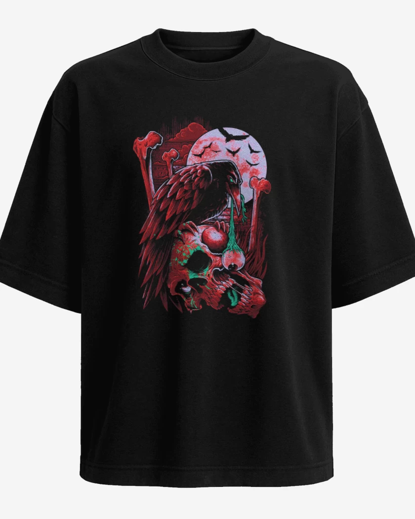 Polera Oversize Cuervo 2