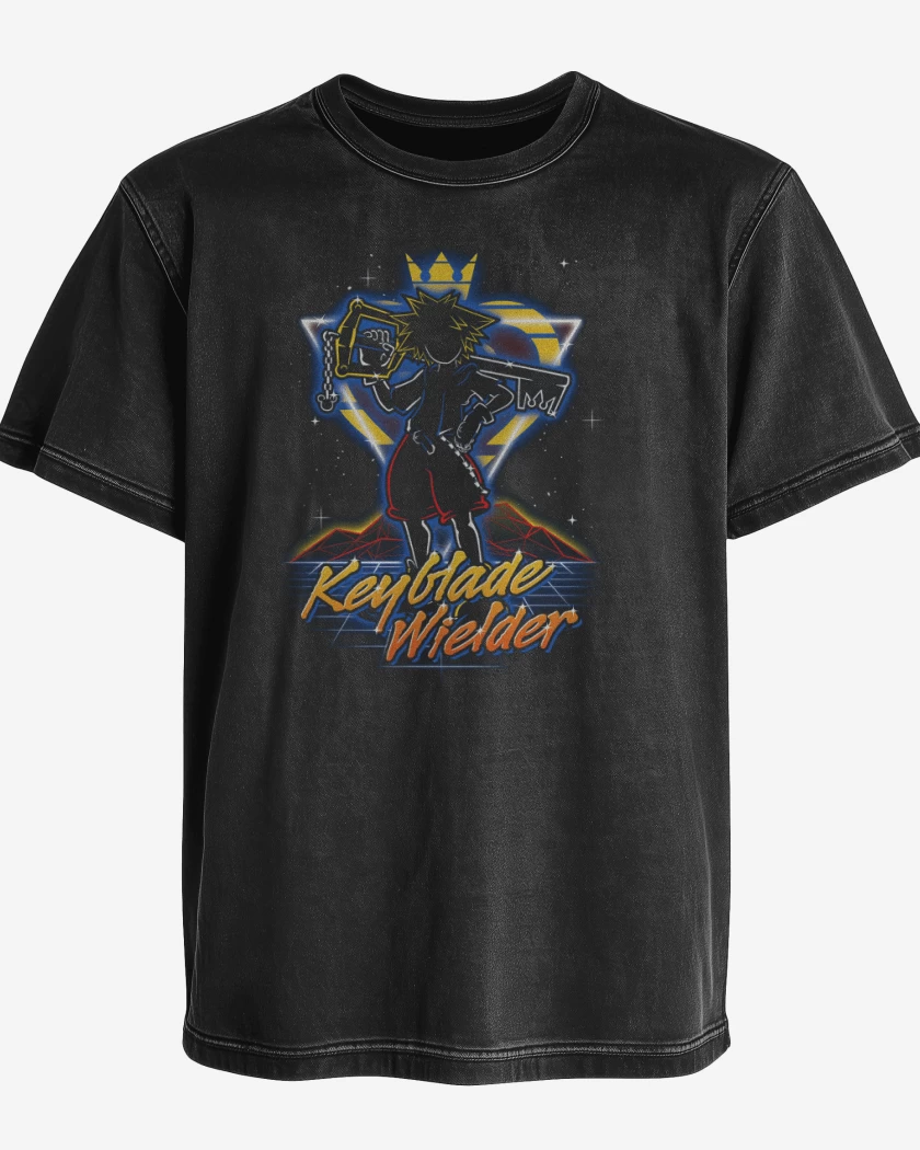 Polera desgastada Negro de Key Master