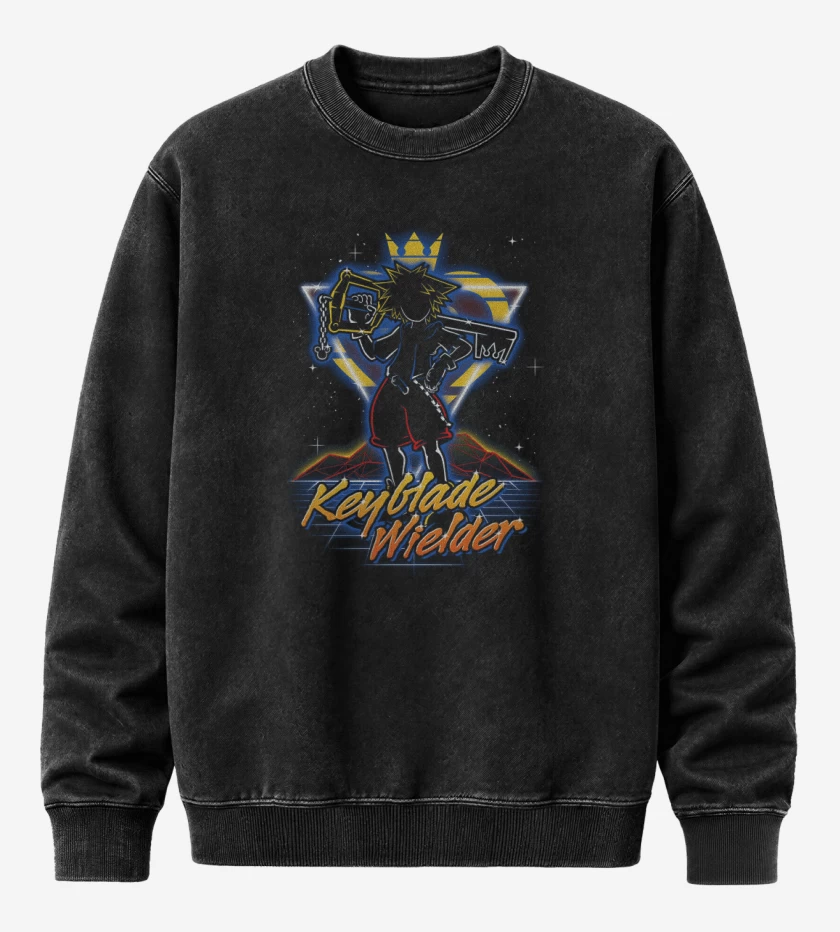 Poleron Polo Acid Wash Negro de Key Master