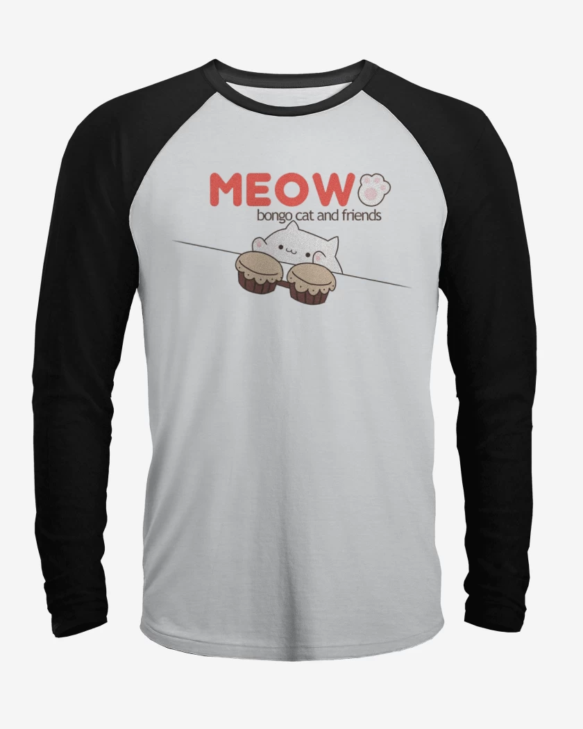 Polera Raglan Bongo cat
