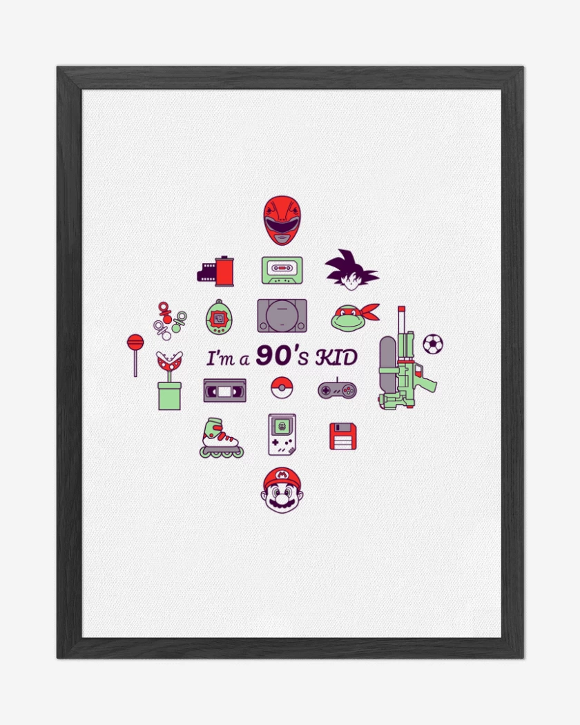 Cuadro decorativo Blanco de Love 90´s