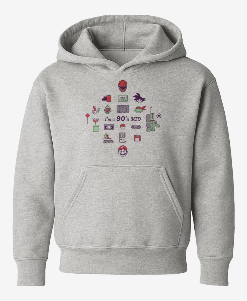 Poleron de niño Gris Melange de Love 90´s