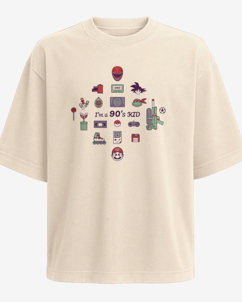 Polera Oversize Beige de Love 90´s