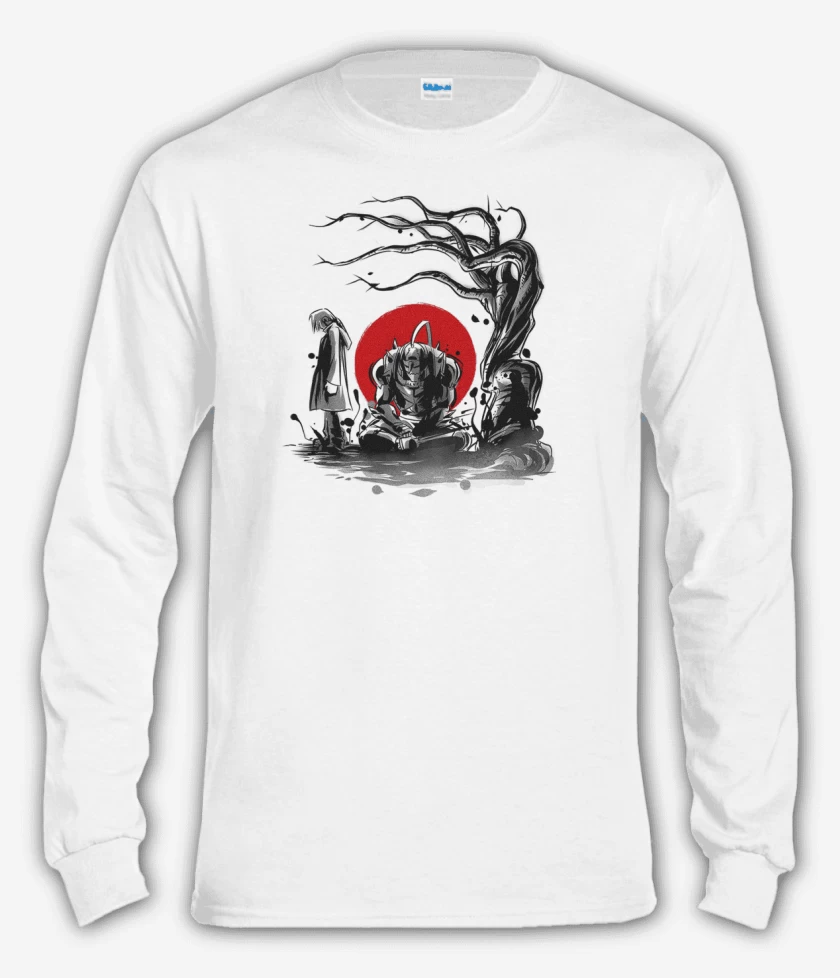 Polera manga larga Blanco de Full metal alchemist 2