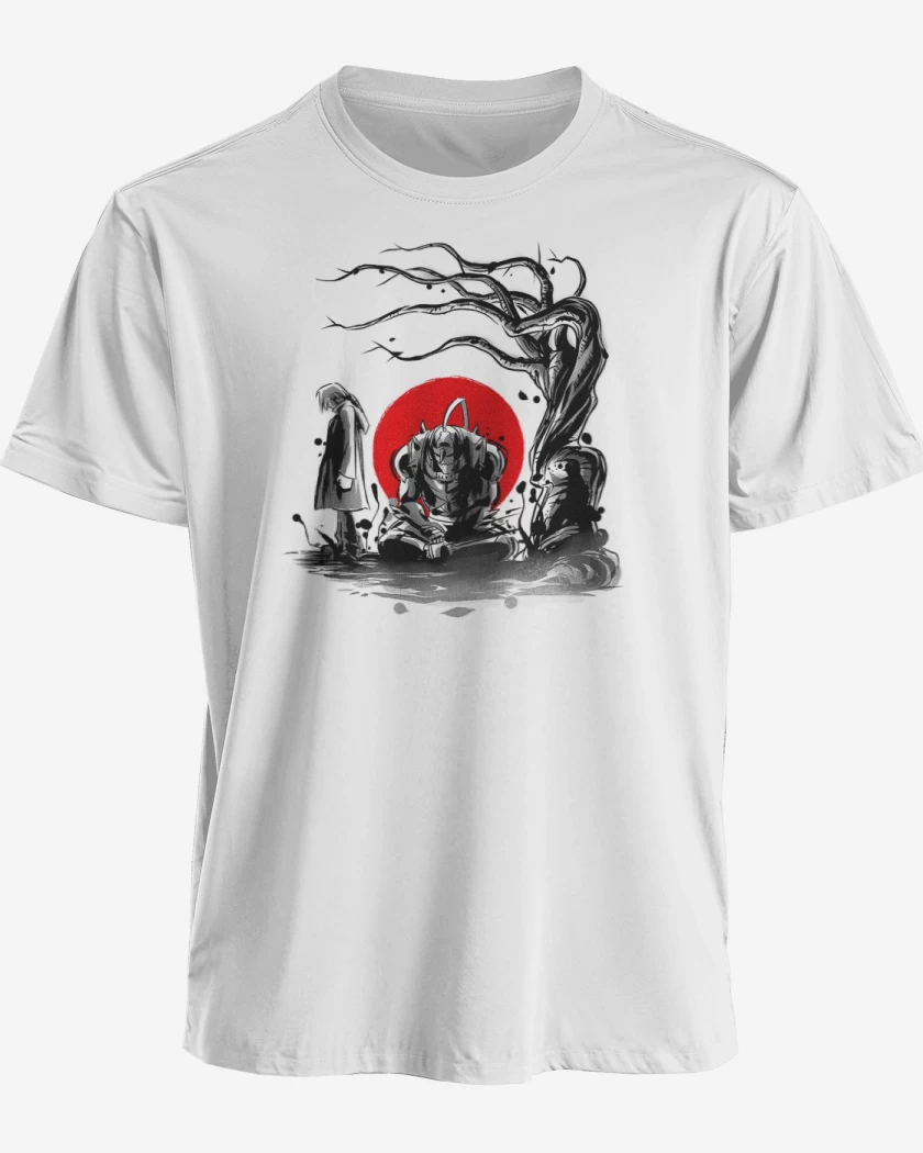 Polera premium Blanco de Full metal alchemist 2