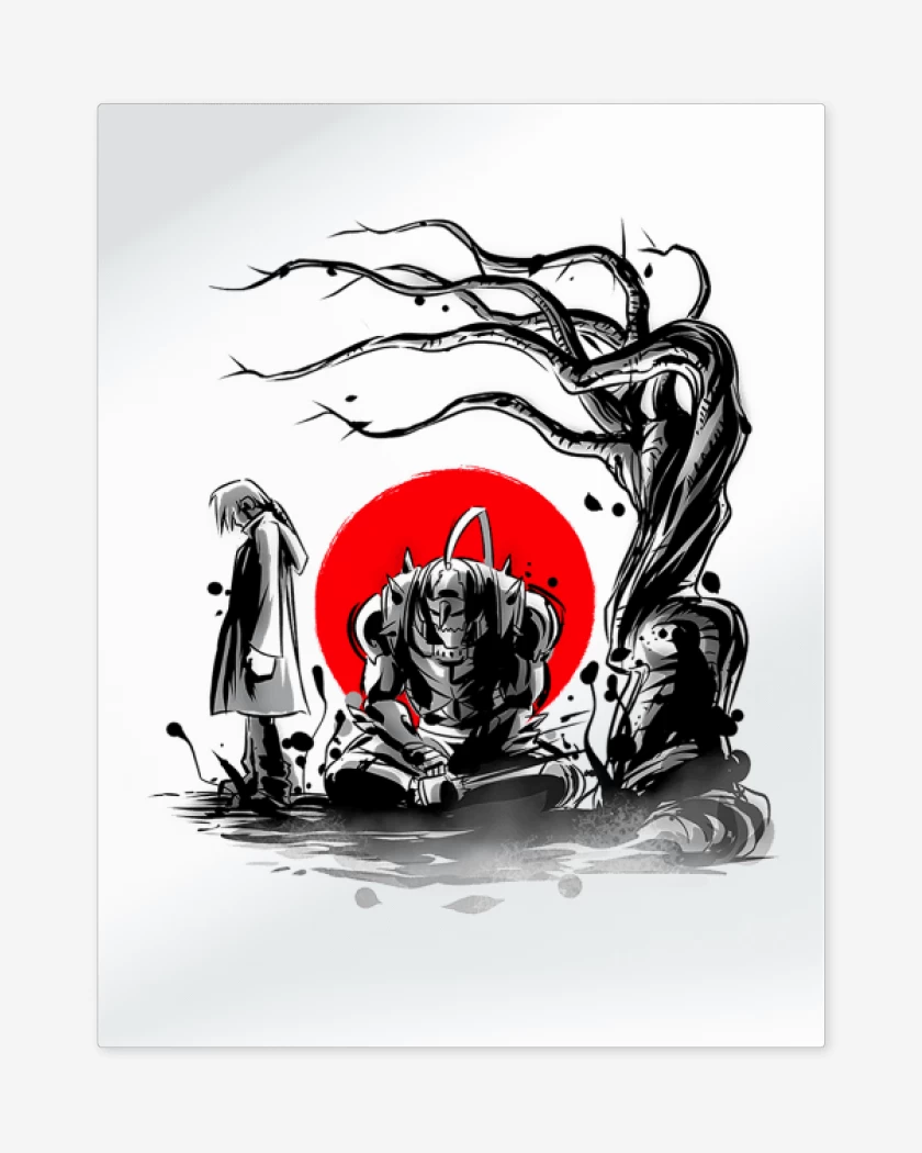 Print metalico Blanco de Full metal alchemist 2