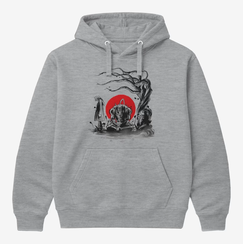 Polerón Canguro Gris Melange de Full metal alchemist 2