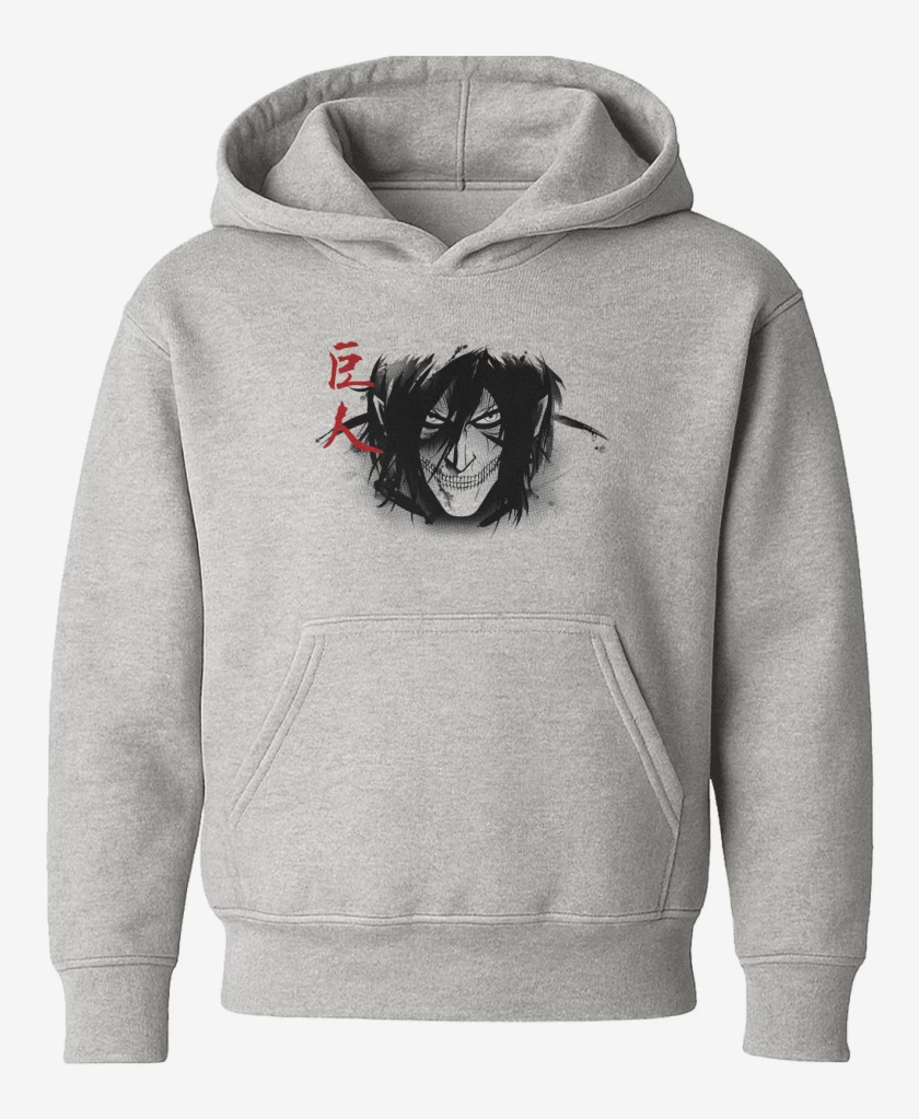 Poleron de niño Gris Melange de Titan Eren
