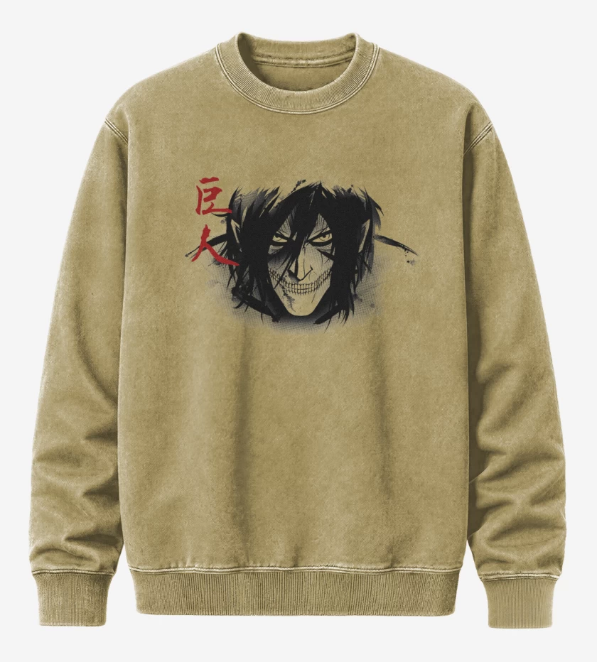 Poleron Polo Acid Wash Beige de Titan Eren