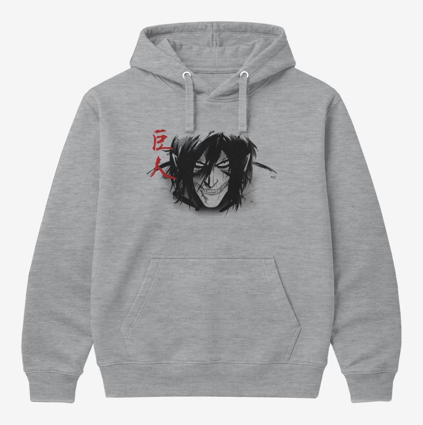 Polerón Canguro Gris Melange de Titan Eren