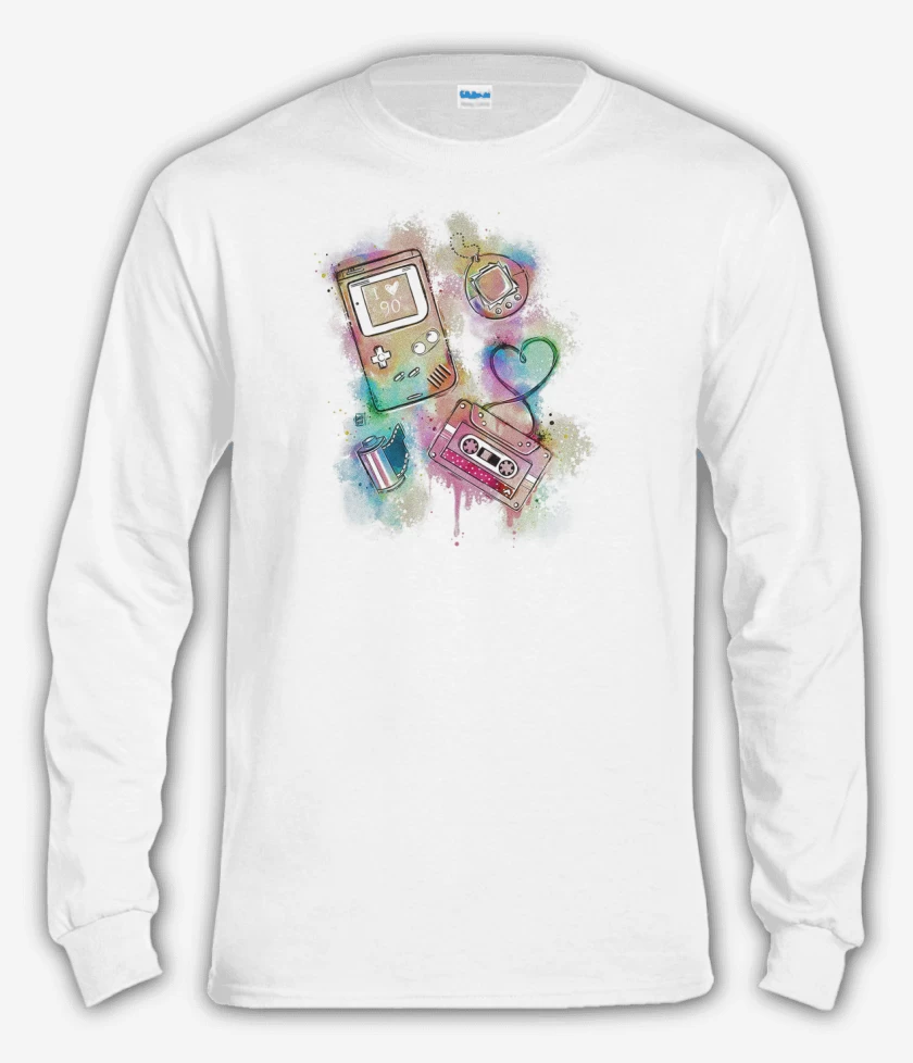 Polera manga larga Blanco de Noventas