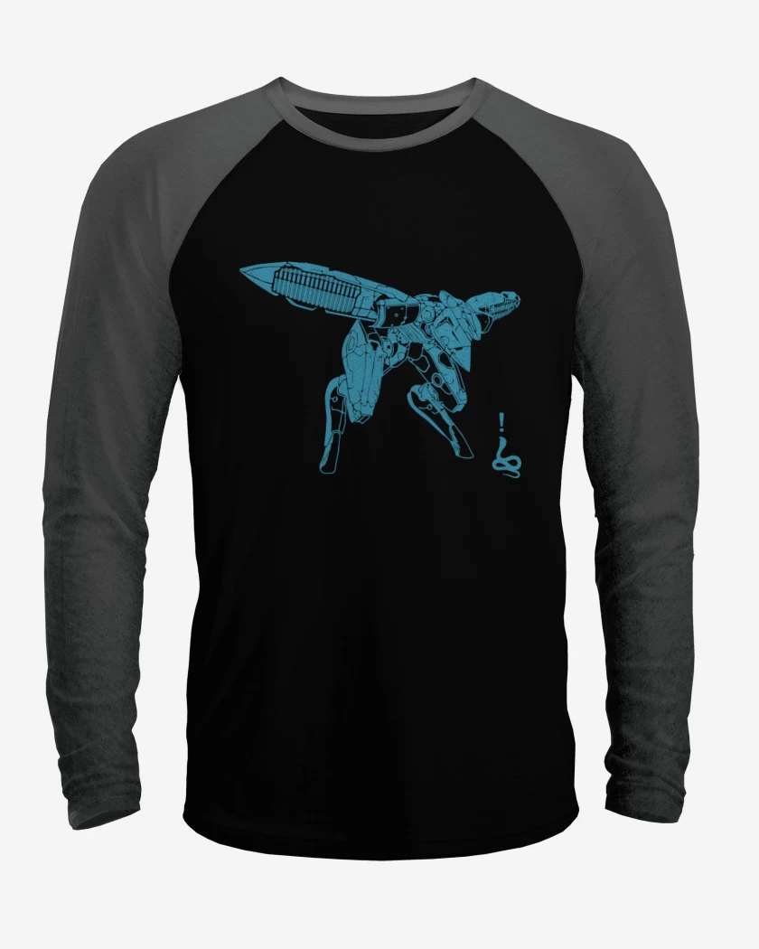 Polera Raglan Negro / Negro Heather de Ray